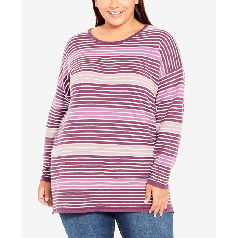 Plus Size Hannah Stripe Sweater